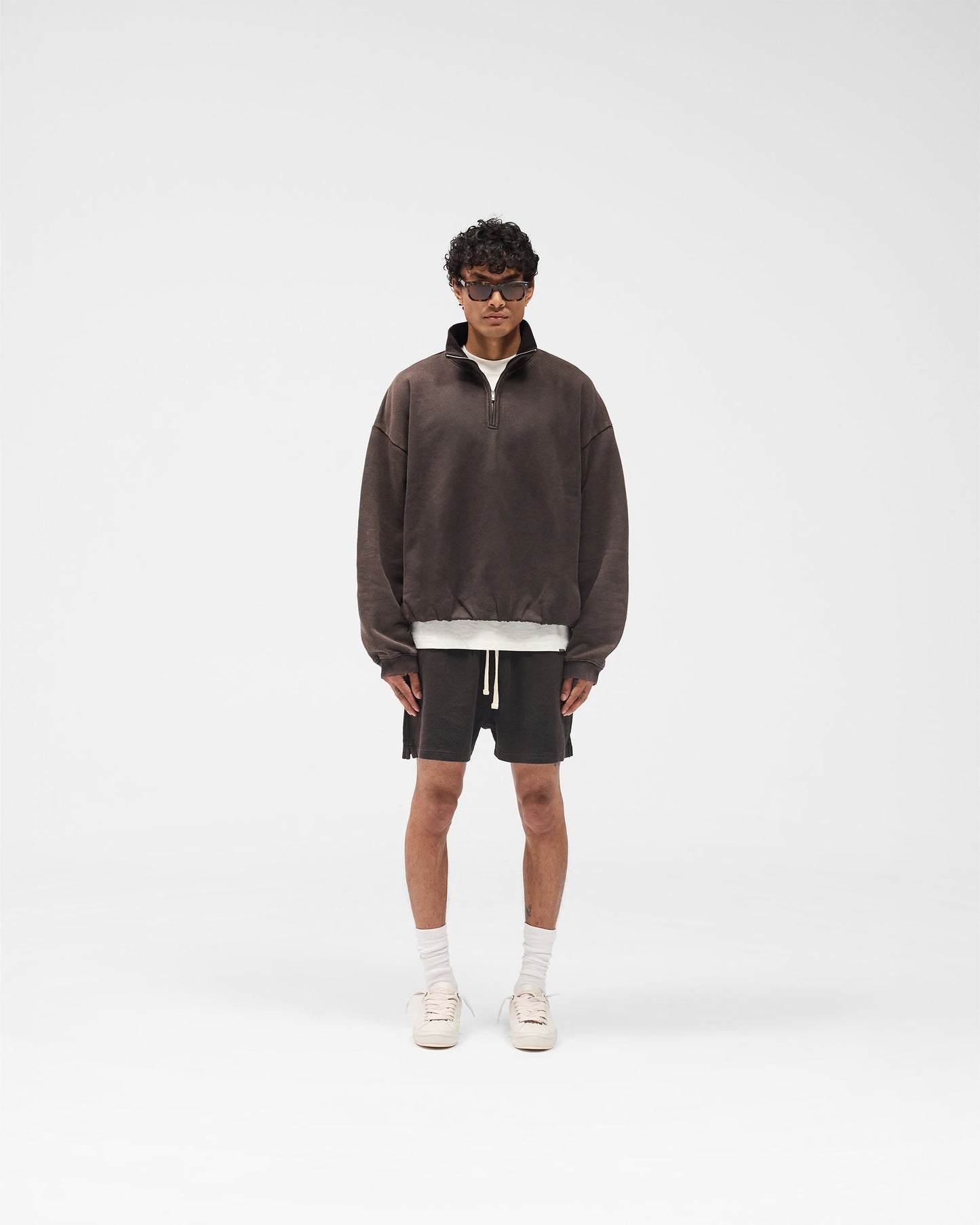 Initial Mesh Shorts - Coffee