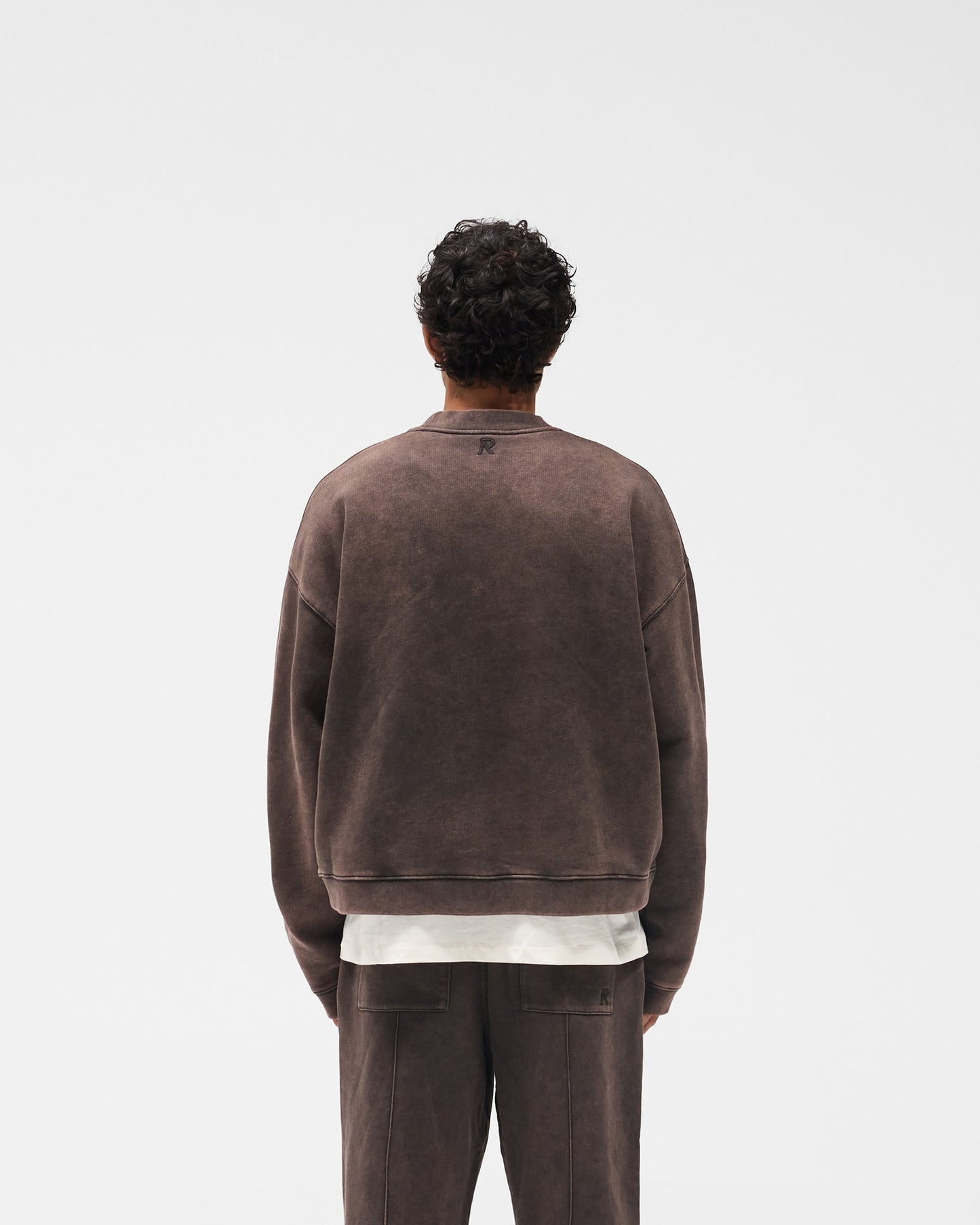 Initial Boxy Sweater - Coffee