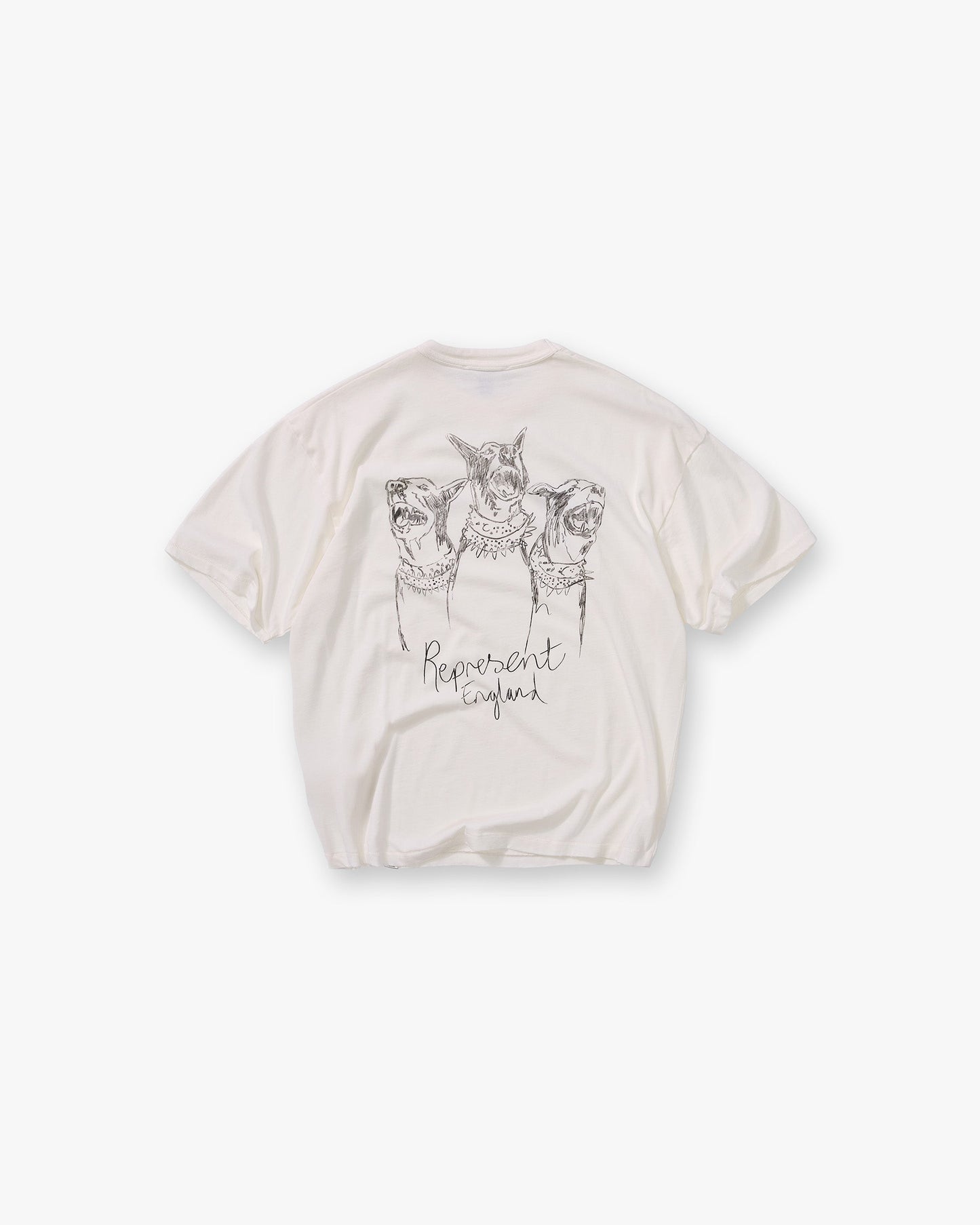 Hand Drawn Thoroughbred T-Shirt - Flat White