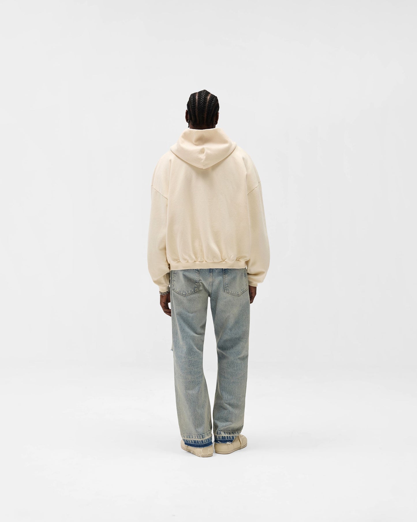 Represent Owners Club Zip Through Hoodie - Buttercream