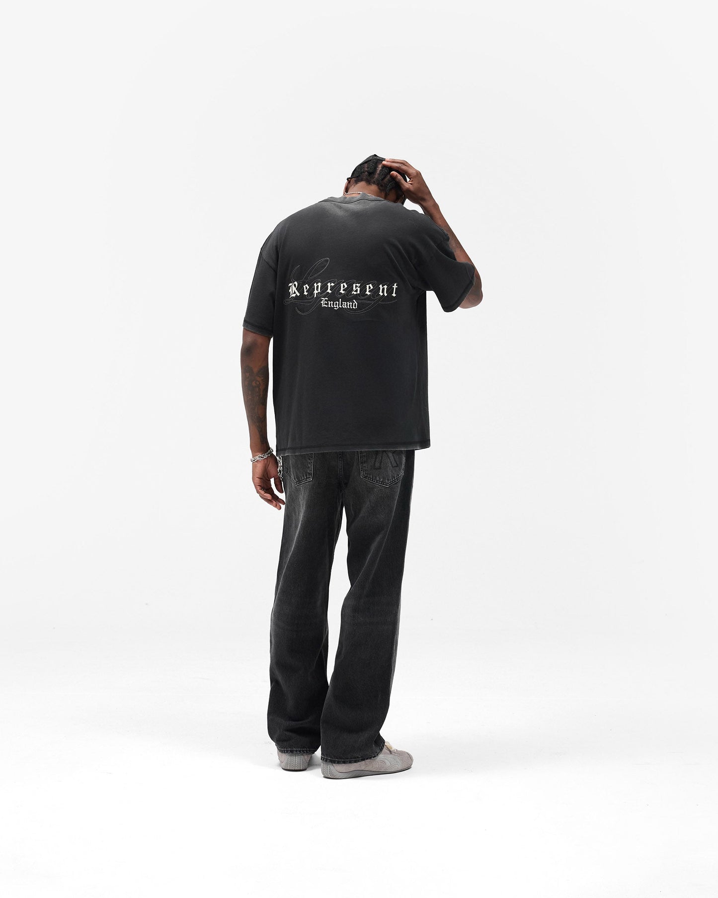 R3 Baggy Denim - Aged Black