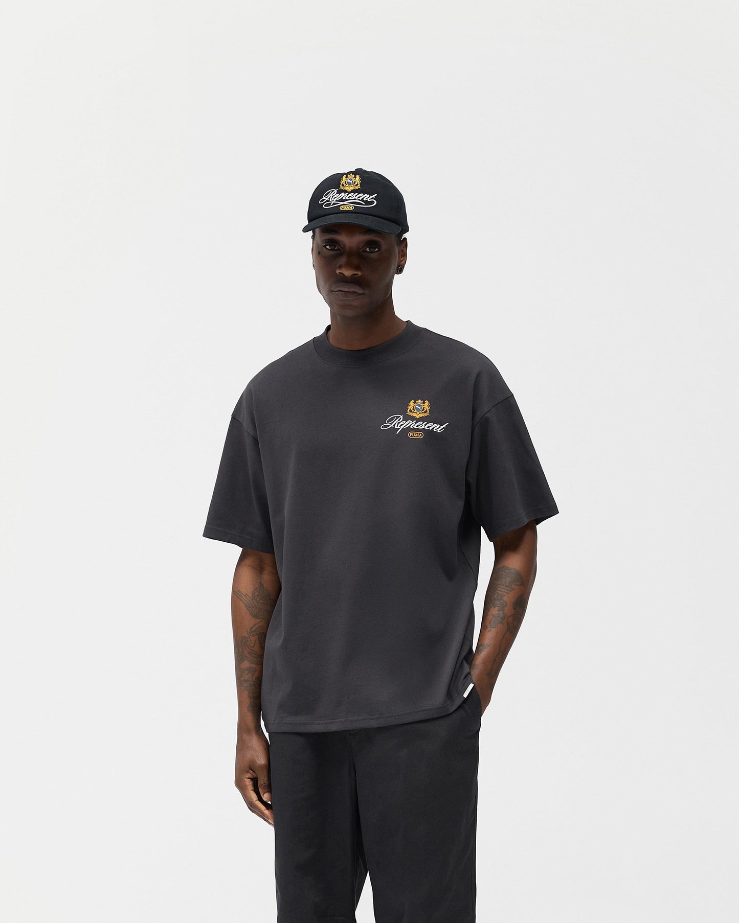 Represent X Puma Graphic T-Shirt - Dark Grey