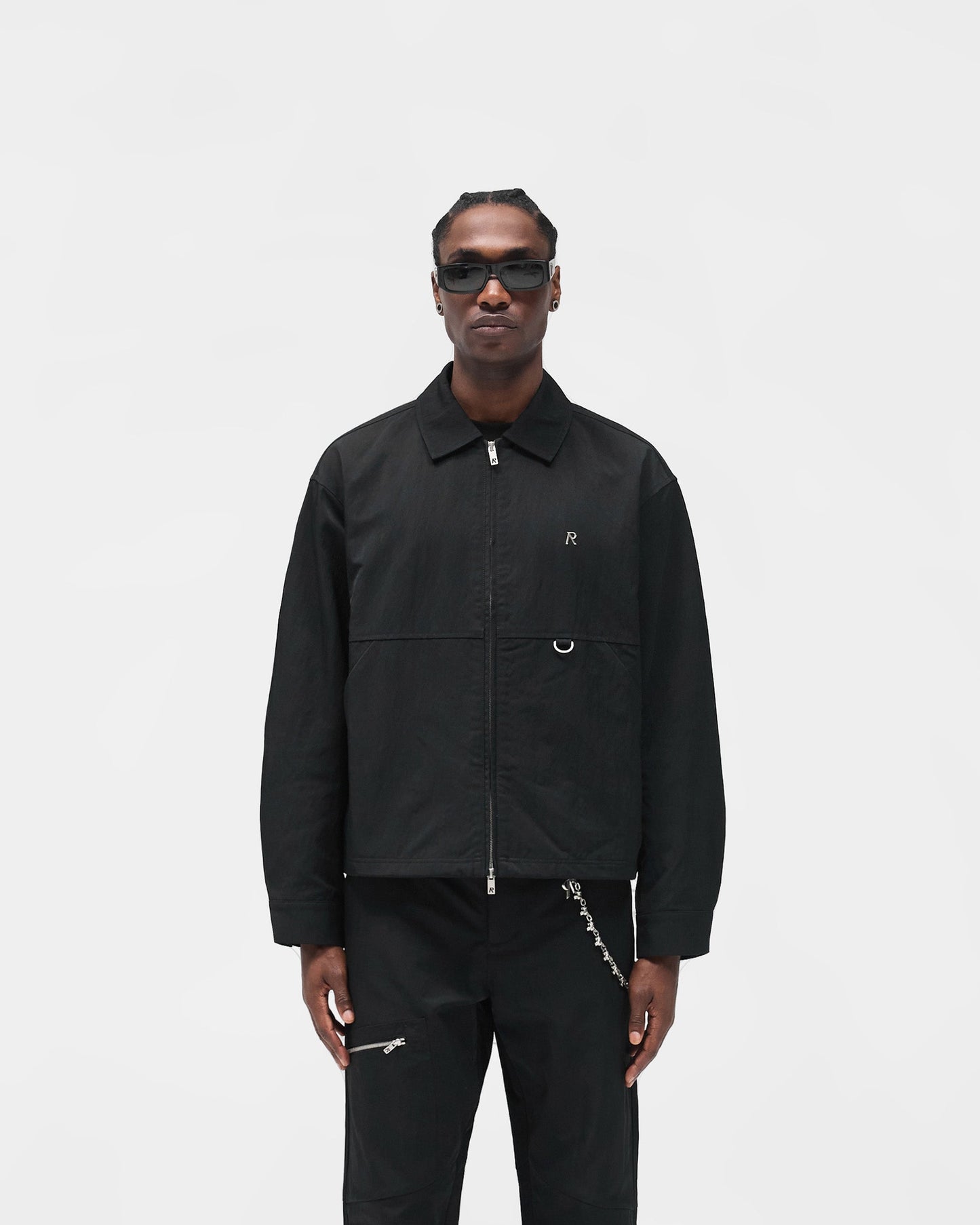 Nylon Overshirt - Jet Black