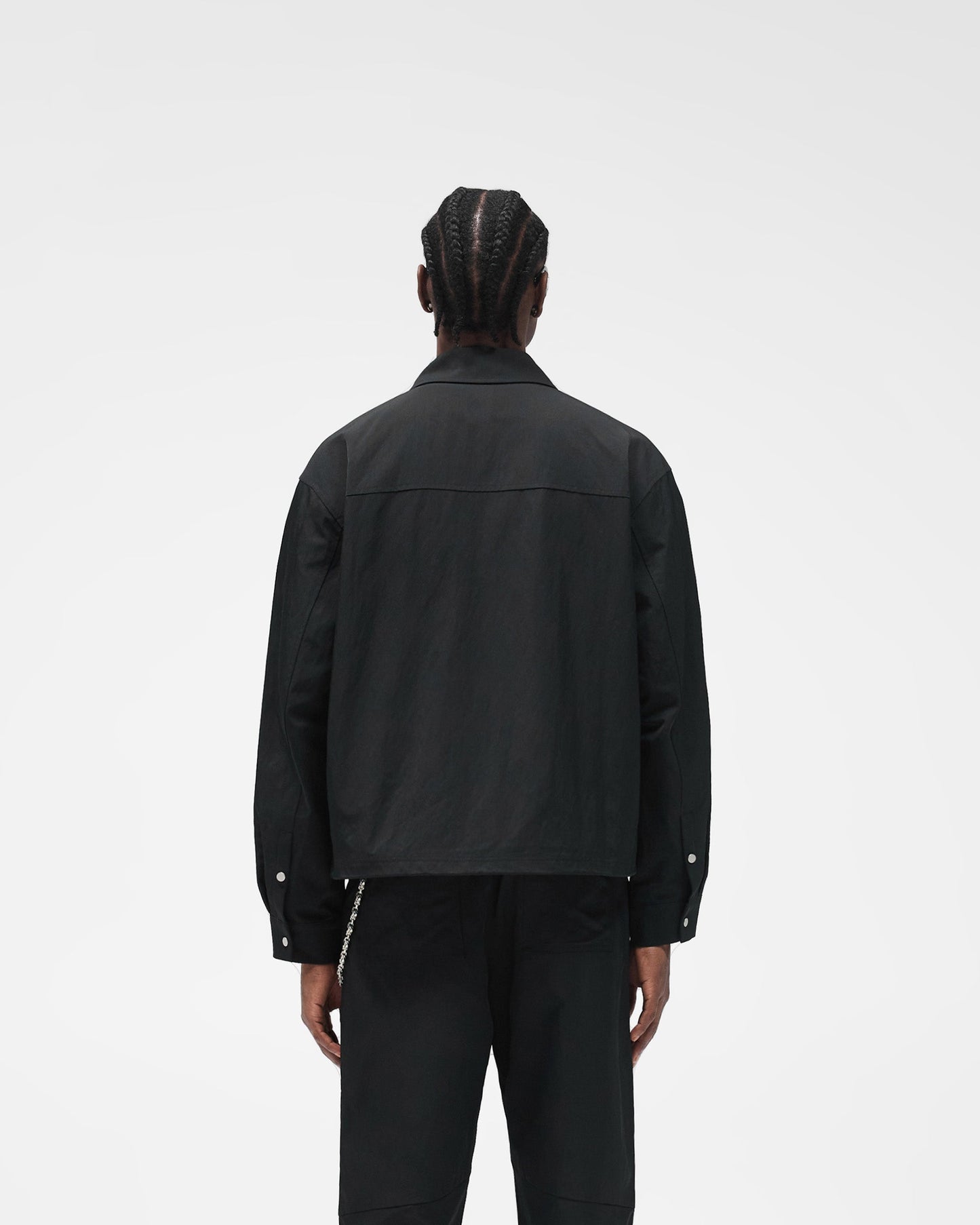 Nylon Overshirt - Jet Black
