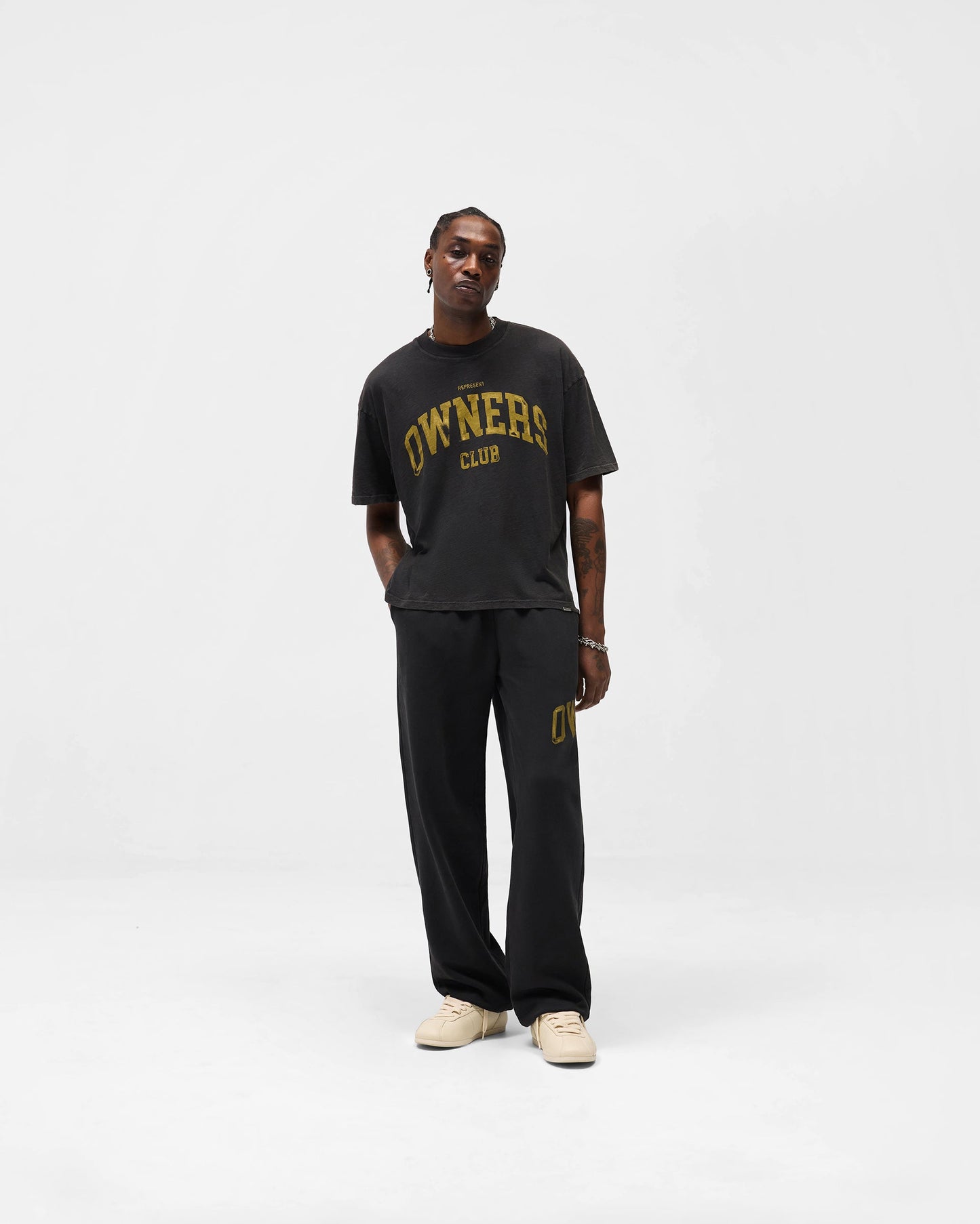 Represent Owners Club T-Shirt - Faded Black