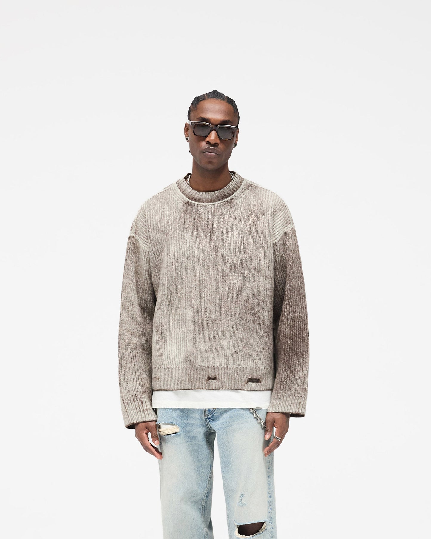 Reversible Fade Out Sweater - Nero