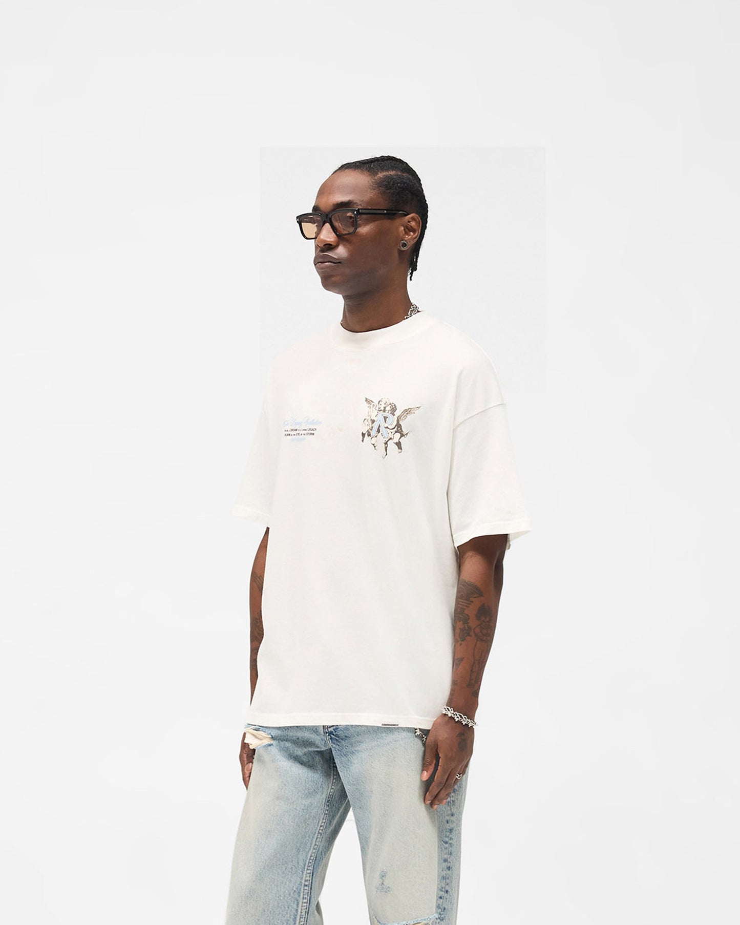 Legacy Cherubs T-Shirt - Flat White