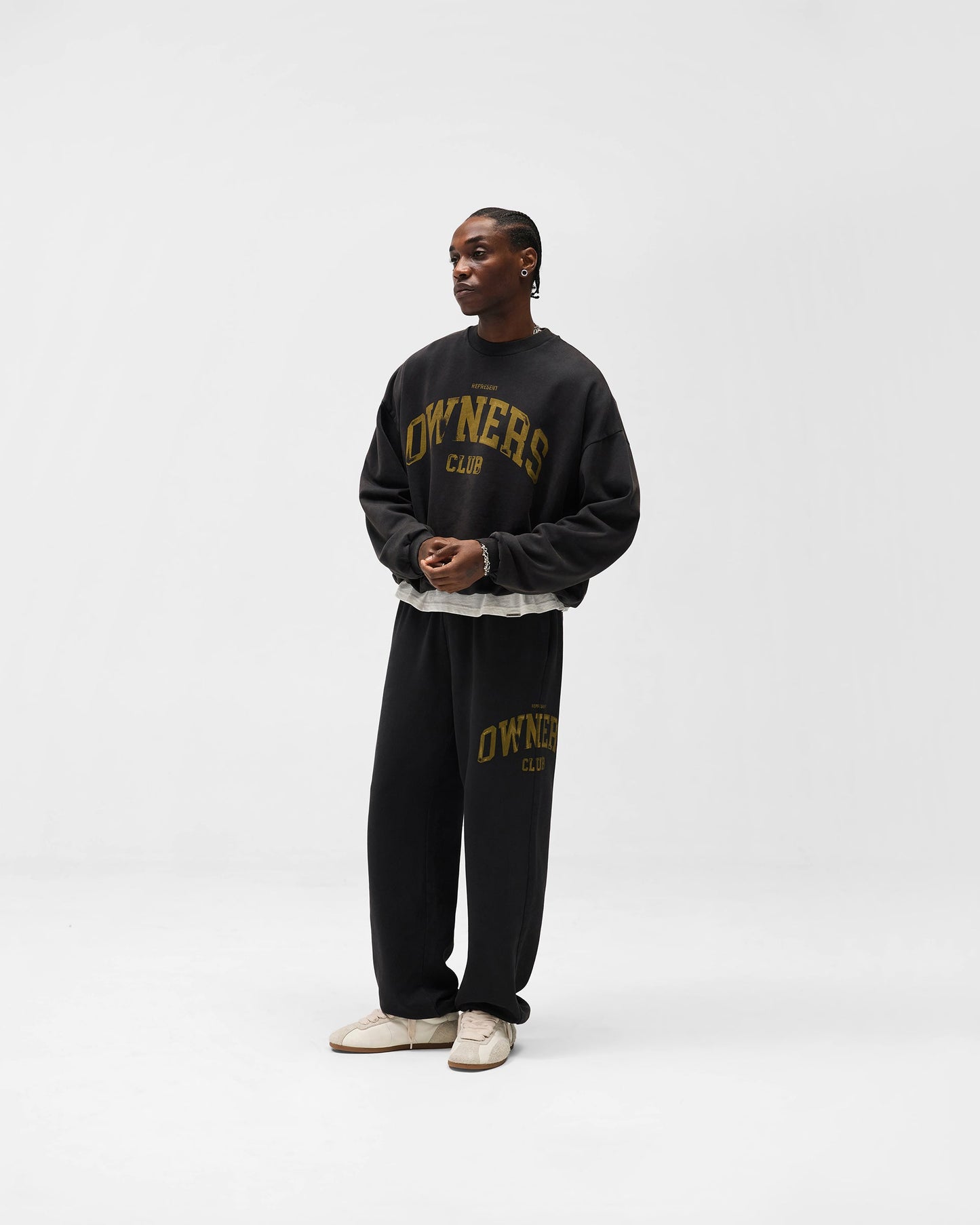 Represent Owners Club Sweater - Faded Black