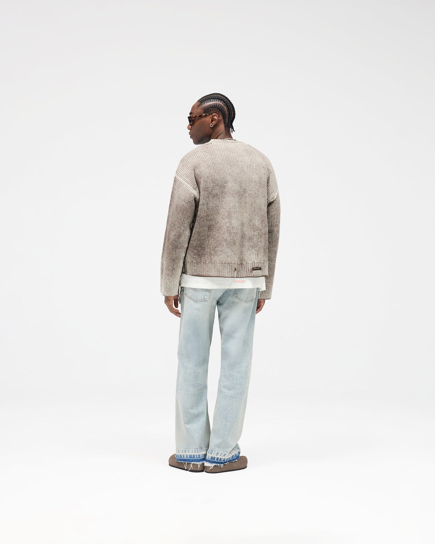 Reversible Fade Out Sweater - Nero