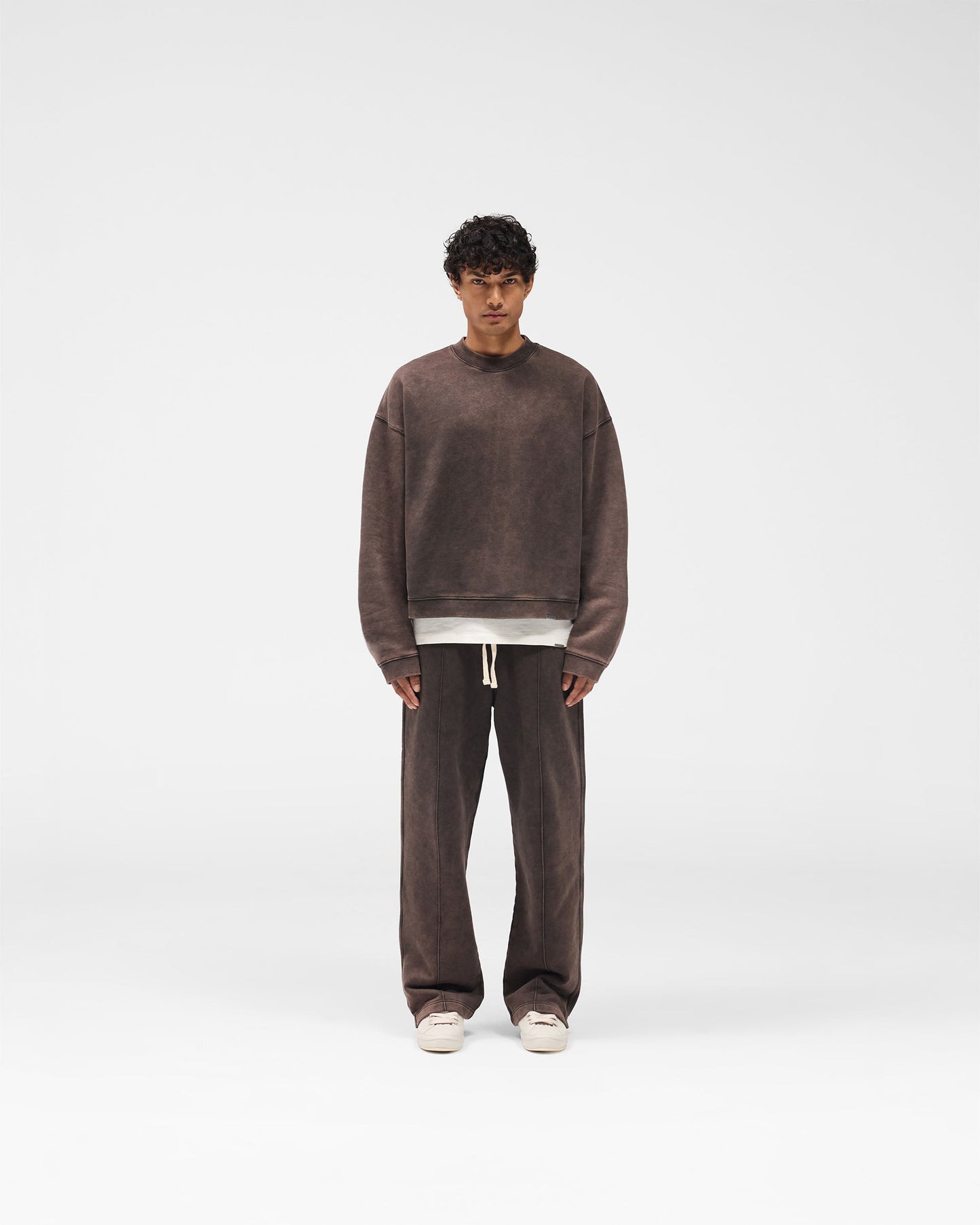 Initial Boxy Sweater - Coffee