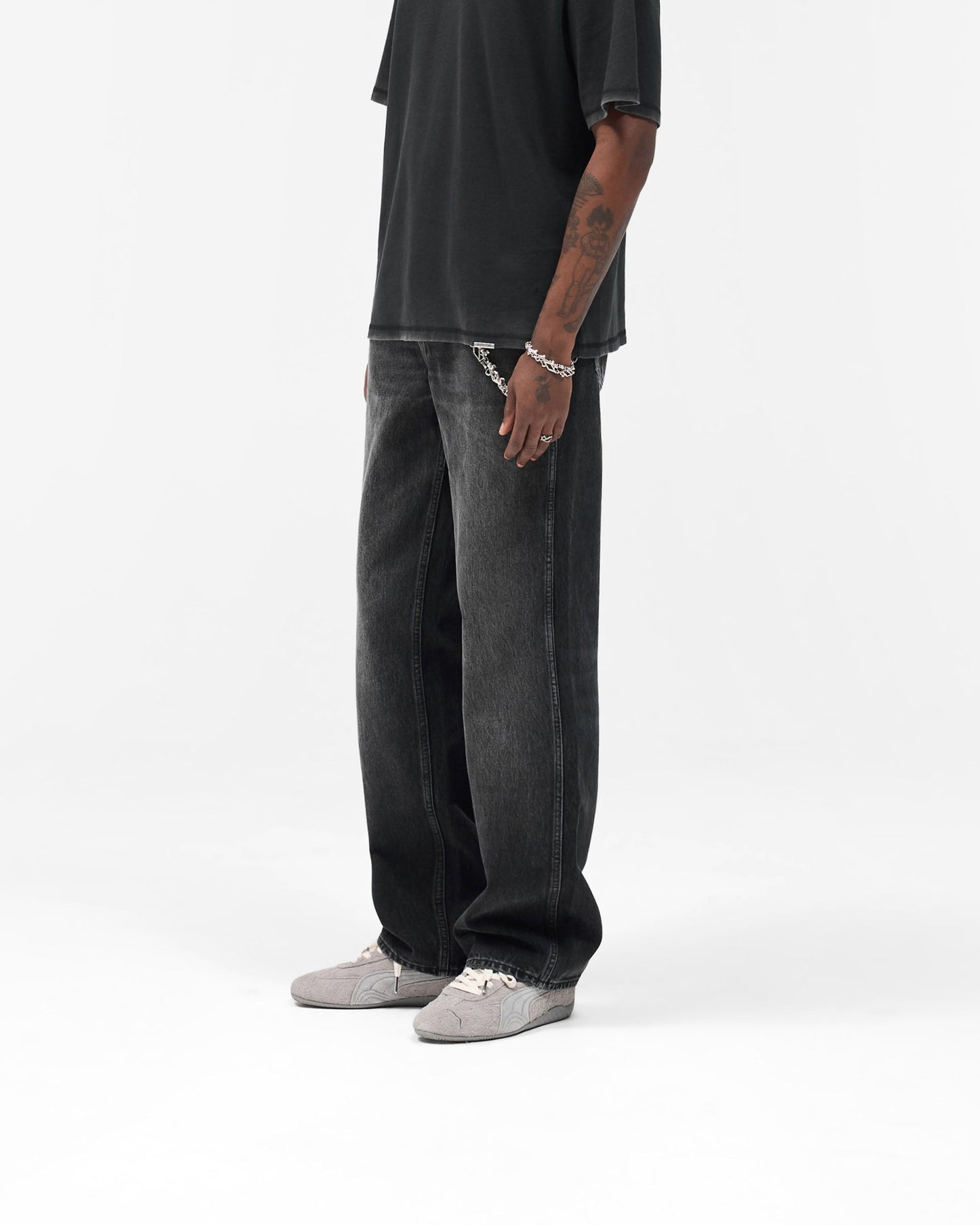 R3 Baggy Denim - Aged Black