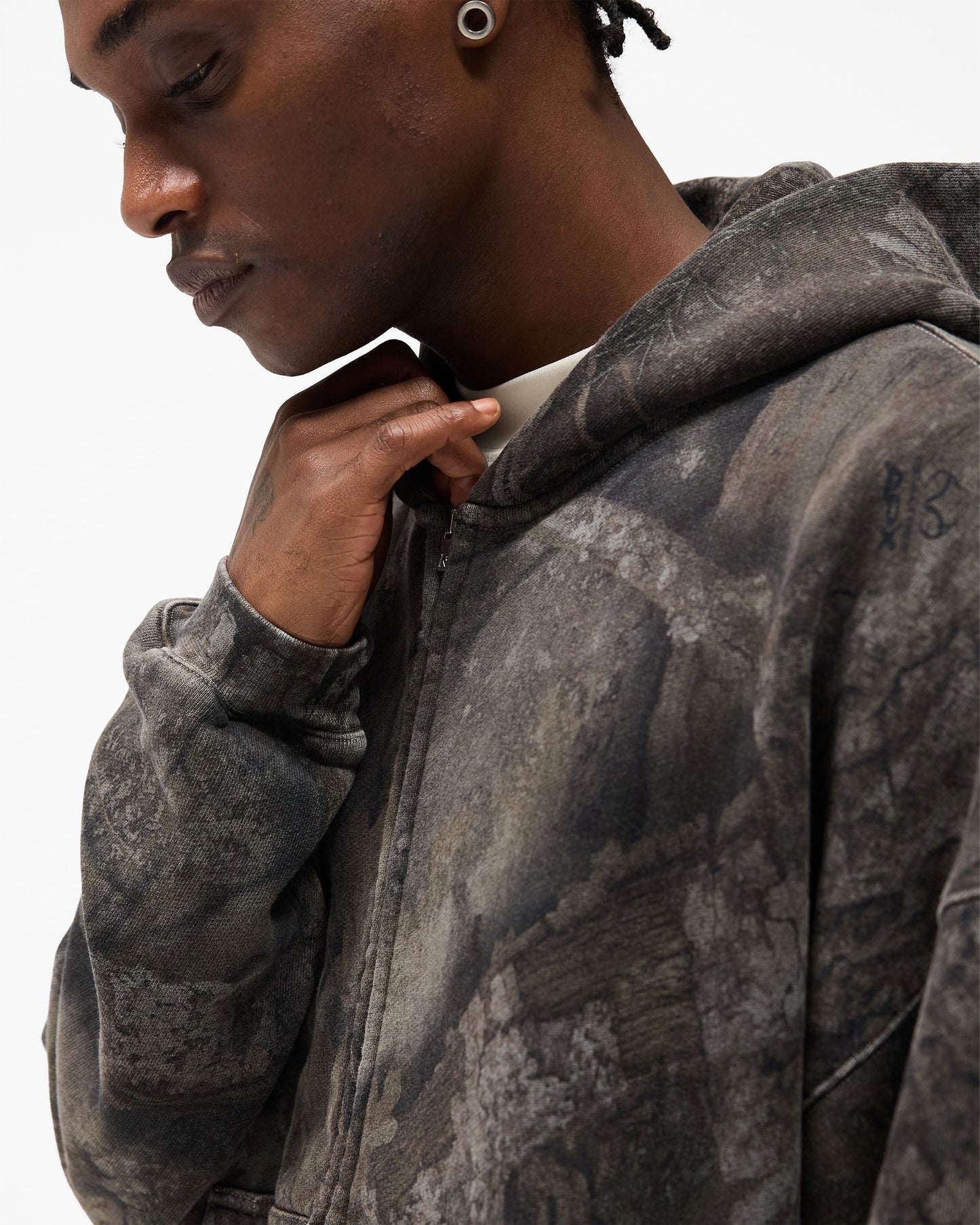 Overdyed Black Realtree® - Oversized Hoodie