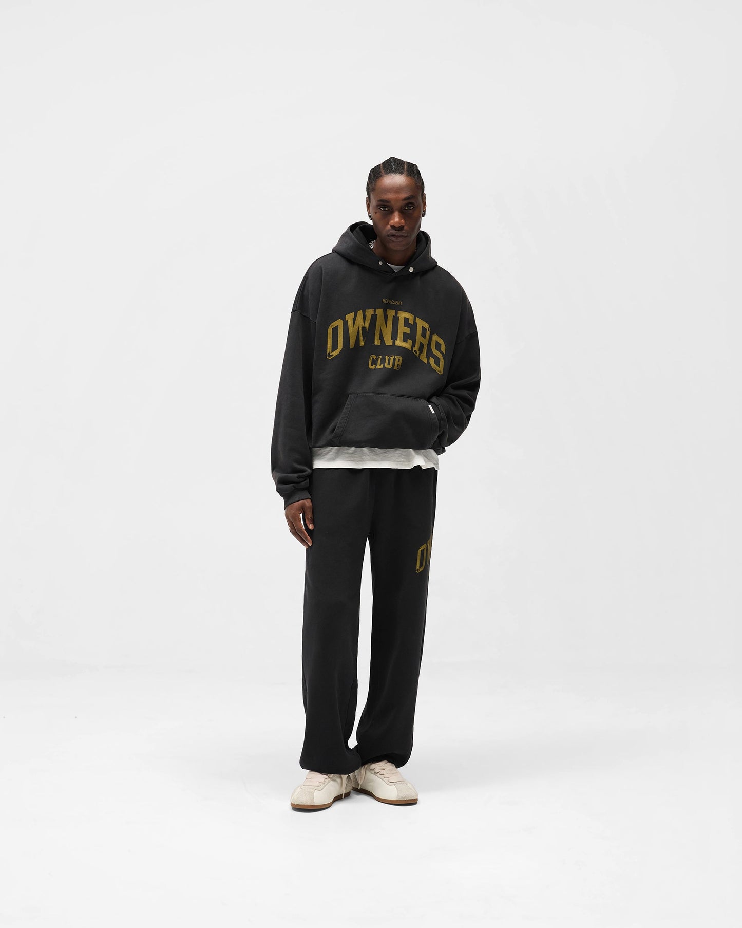 Represent Owners Club Hoodie - Faded Black