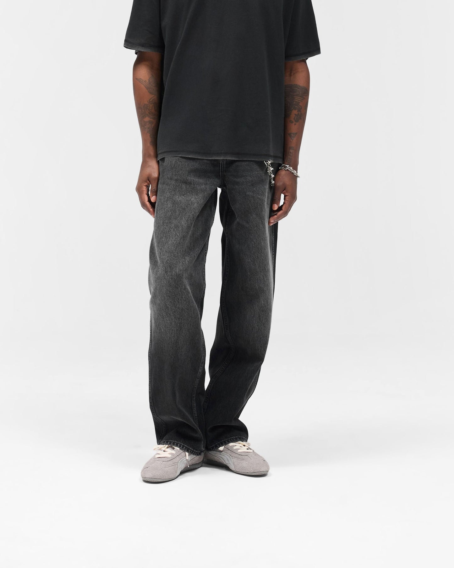 R3 Baggy Denim - Aged Black
