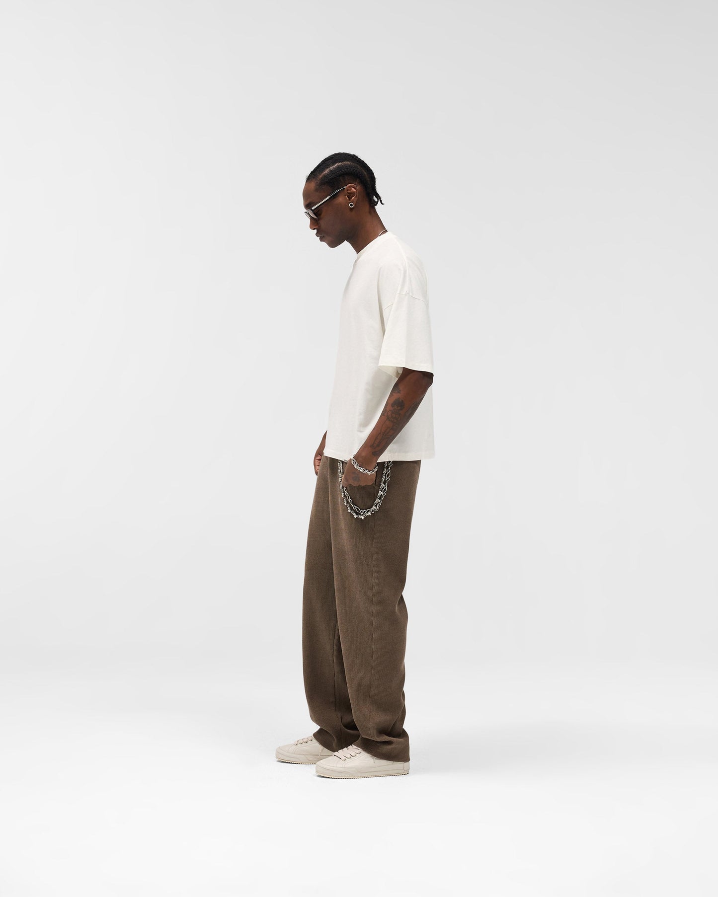 Ribbed Hybrid Pant - Clove