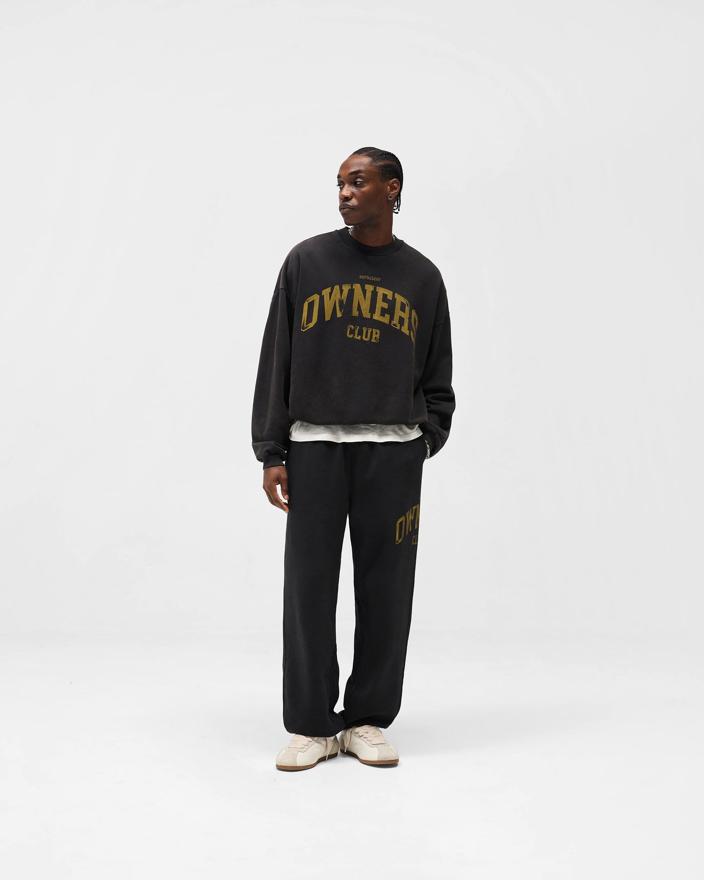Represent Owners Club Sweater - Faded Black
