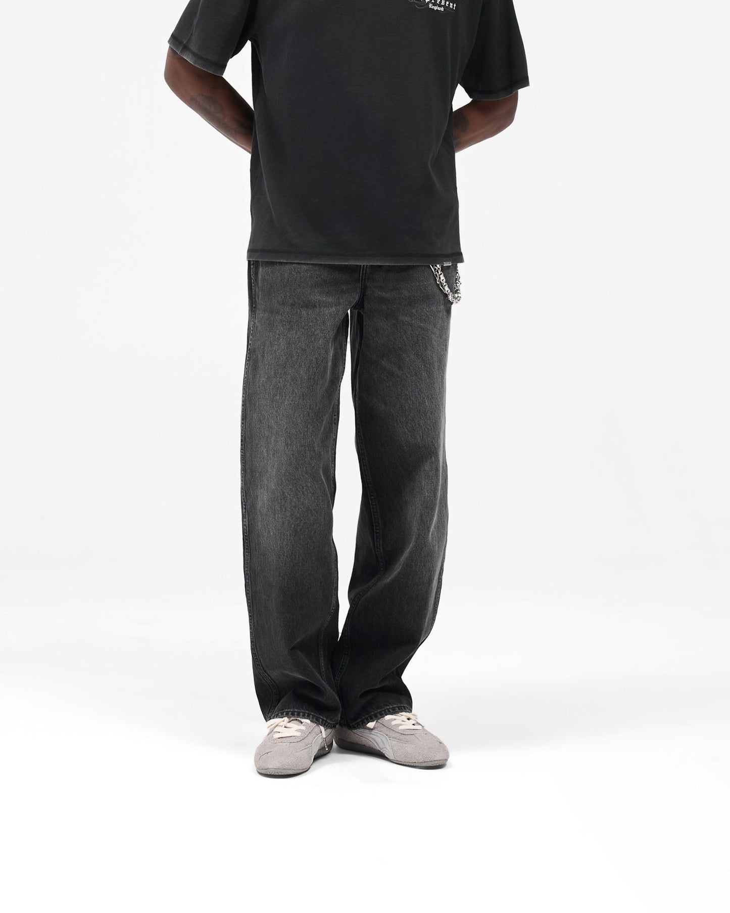 R3 Baggy Denim - Aged Black