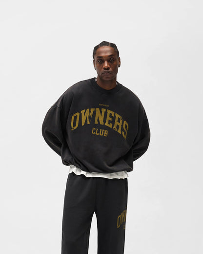 Represent Owners Club Sweater - Faded Black