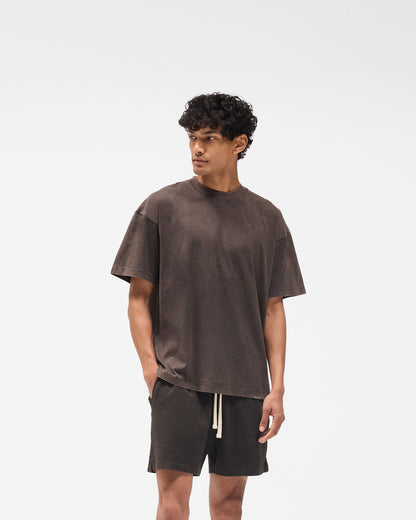 Initial Oversized T-Shirt - Coffee