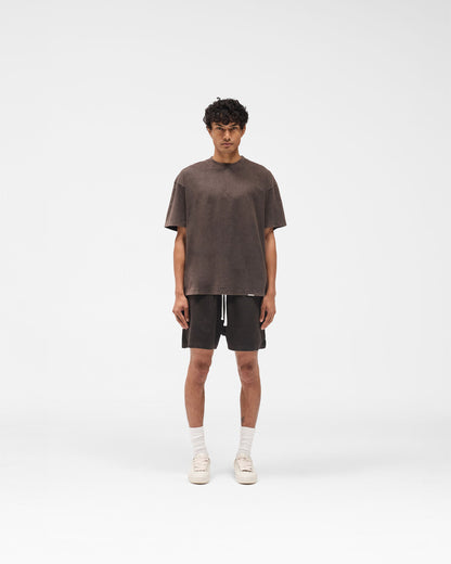 Initial Oversized T-Shirt - Coffee