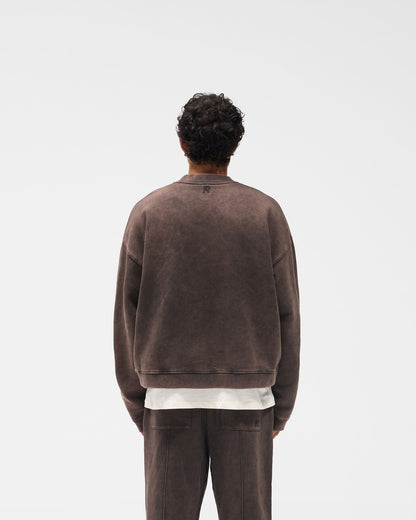 Initial Boxy Sweater - Coffee