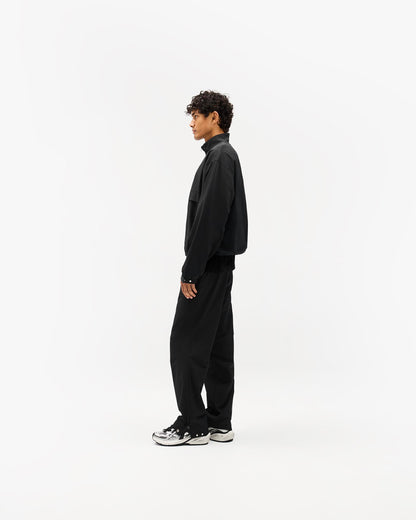 Initial Nylon Track Pant - Black