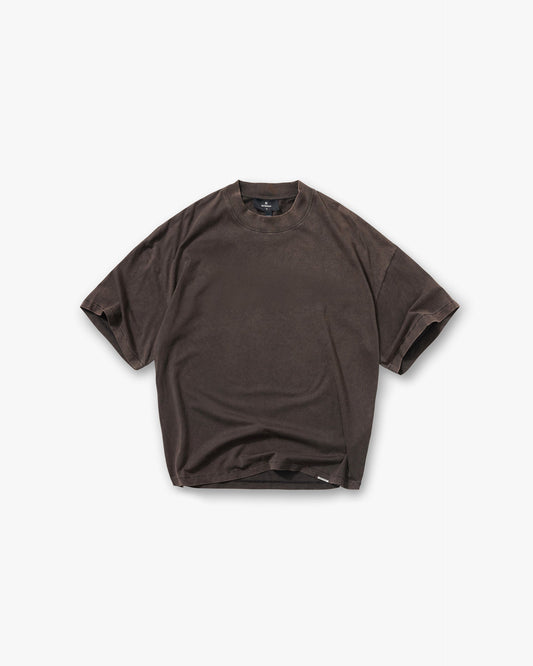 Initial Oversized T-Shirt - Coffee