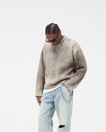Reversible Fade Out Sweater - Nero