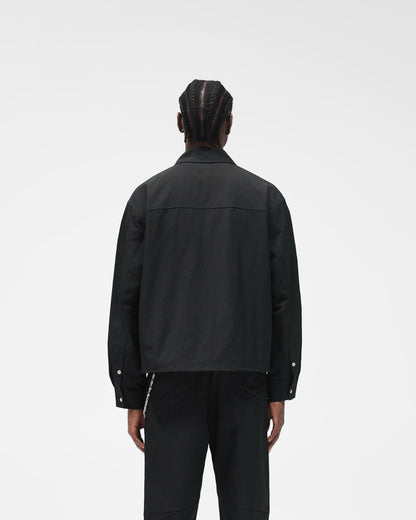 Nylon Overshirt - Jet Black