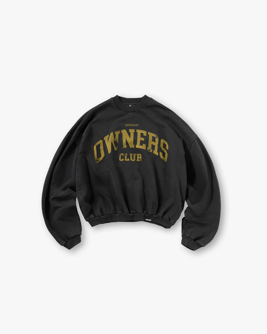 Represent Owners Club Sweater - Faded Black