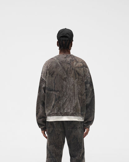 Initial Overdye Realtree® Boxy Sweater - Overdyed Black