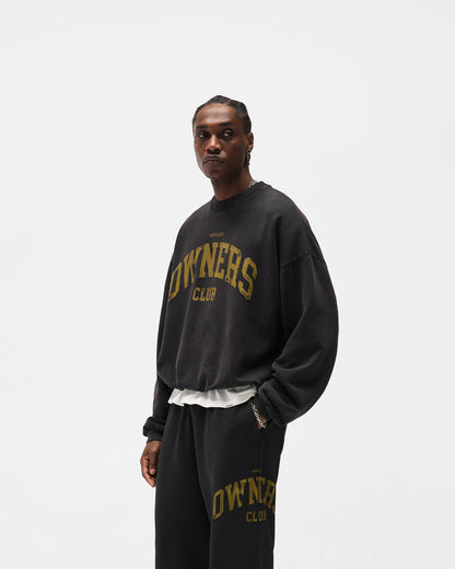 Represent Owners Club Sweater - Faded Black