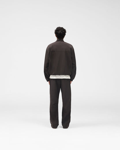 Initial Nylon Track Jacket - Coffee